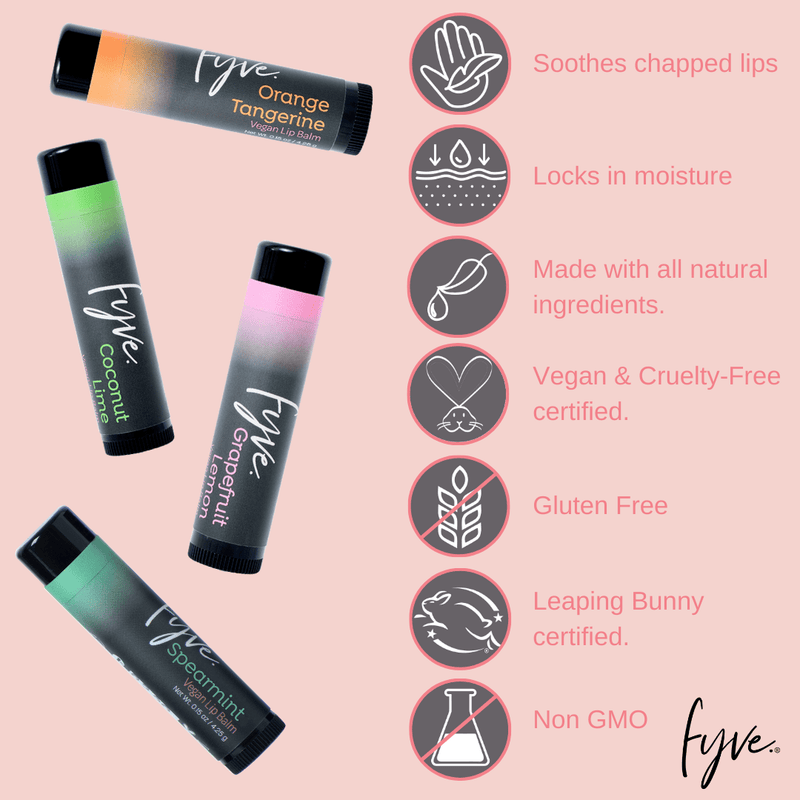 Vegan Lip Balms | Singles - Fyve, Inc.