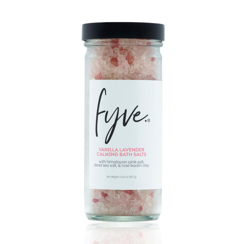 Vanilla Lavender Calming Bath Salts - Fyve, Inc.